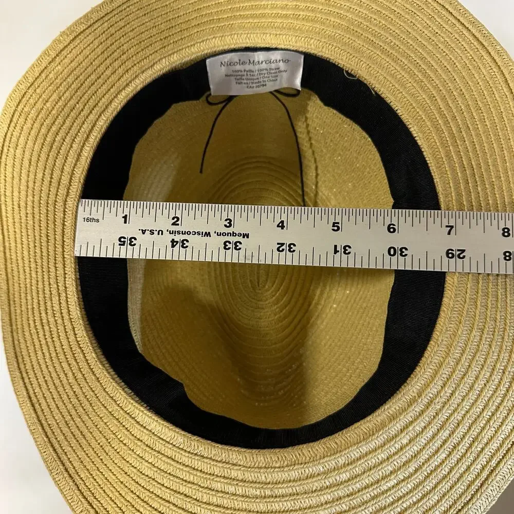 Nicole Marciano‎ Paper Sun Hat One Size